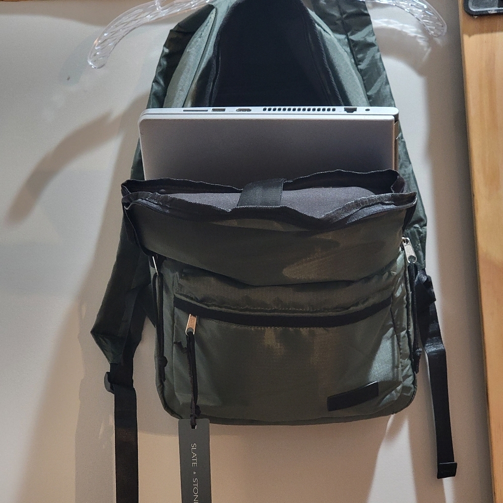 NWT Slate/Stone Ripstop Backpack - Picture 4 of 9